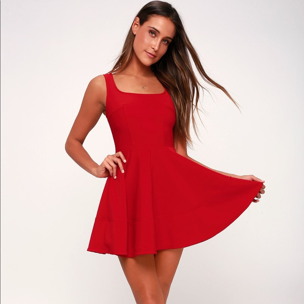 Red Dress from Lulus